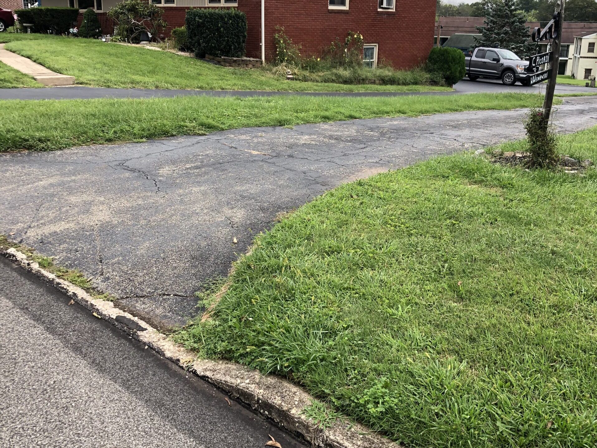 clear curb after couch removal