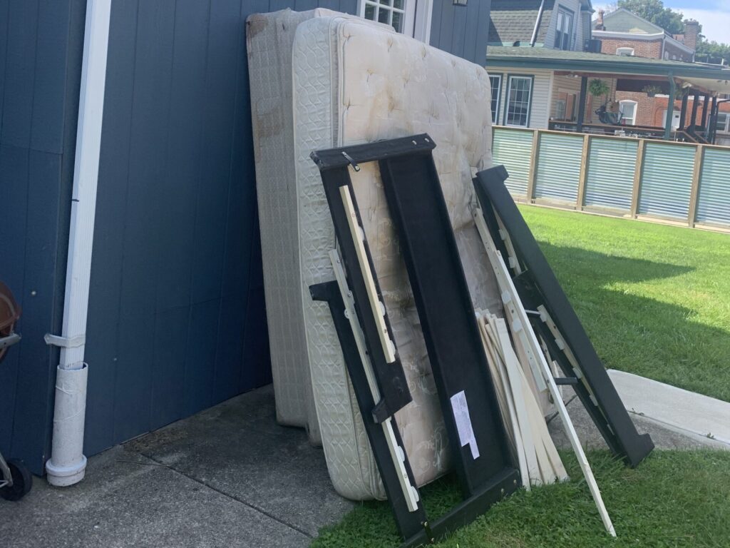 mattress before cleanup